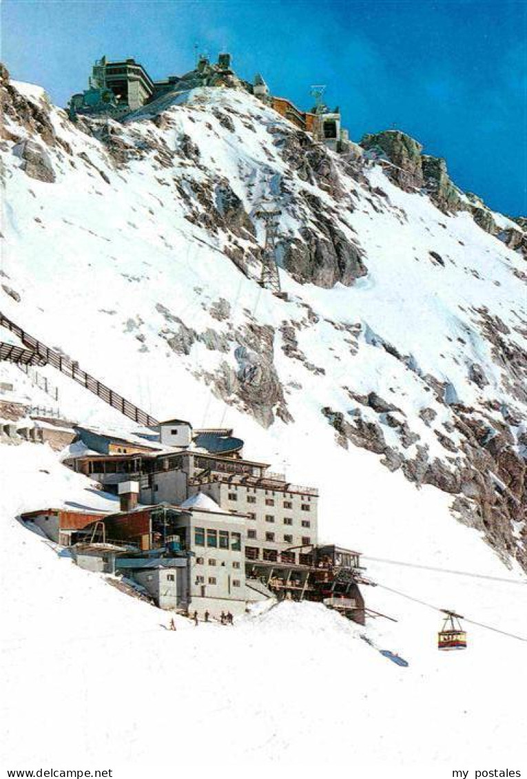 72824200 Zugspitze Mit Hotel Schneefernerhaus Bergbahn Gipfel Burgrain - Garmisch-Partenkirchen