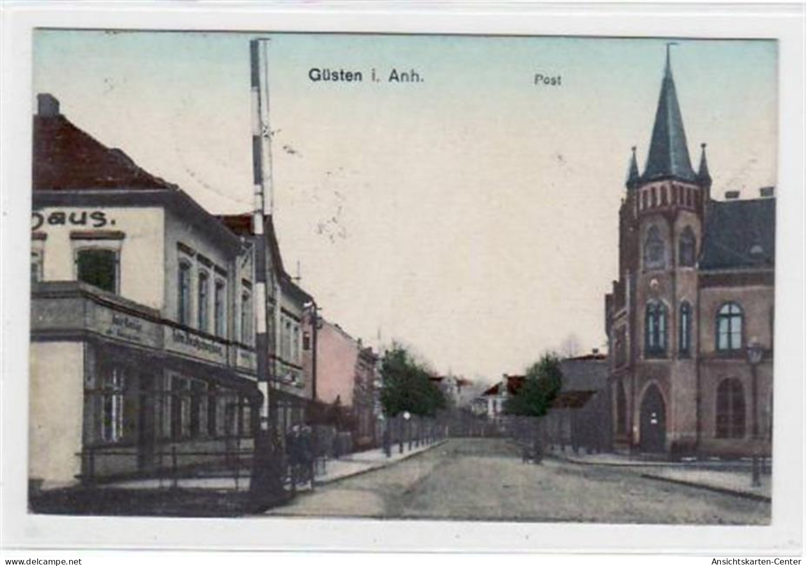 39009608 - Guesten I. A. Mit Post Gelaufen Und Bahnpoststempel Von 1920, Zug Nr. 679. Leichte Stempelspuren, Leichter S - Bernburg (Saale)