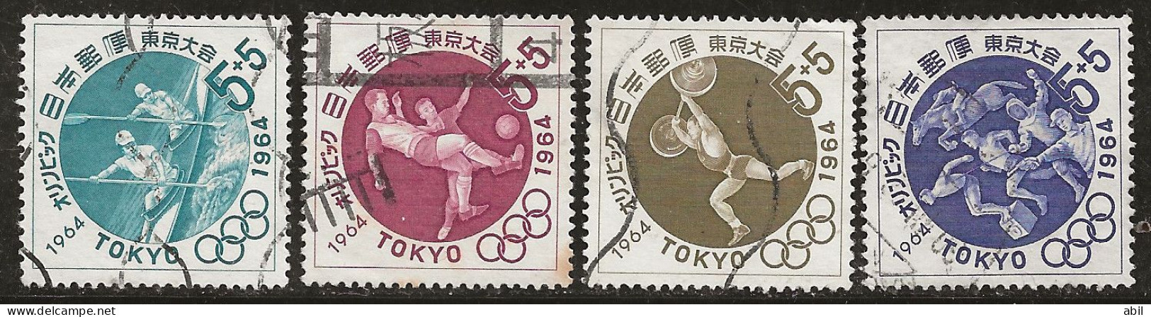 Japon 1964 N° Y&T : 778 à 781 Obl. - Used Stamps