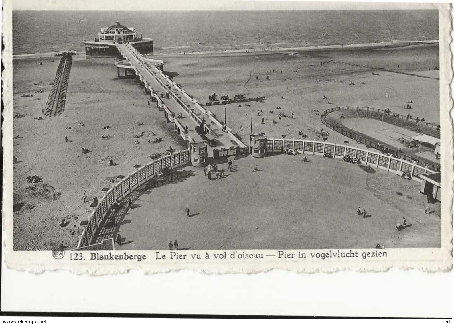 203 - Blankenberghe - Le Pier Vu à Vol D'Oiseau - Blankenberge