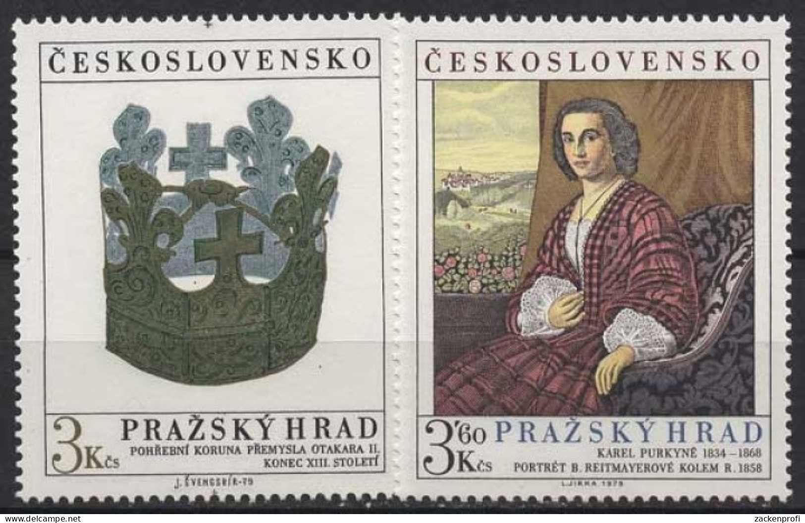 Tschechoslowakei 1979 Prager Burg 2505/06 Postfrisch - Unused Stamps