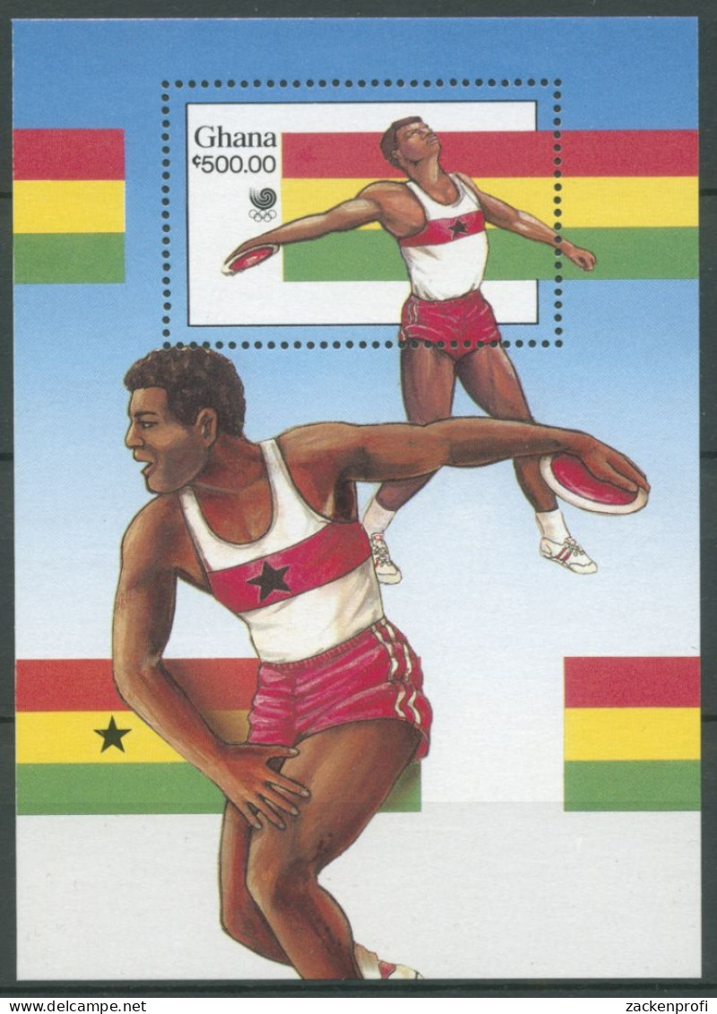 Ghana 1988 Olympische Sommerspiele Seoul Block 131 Postfrisch (C28012) - Ghana (1957-...)