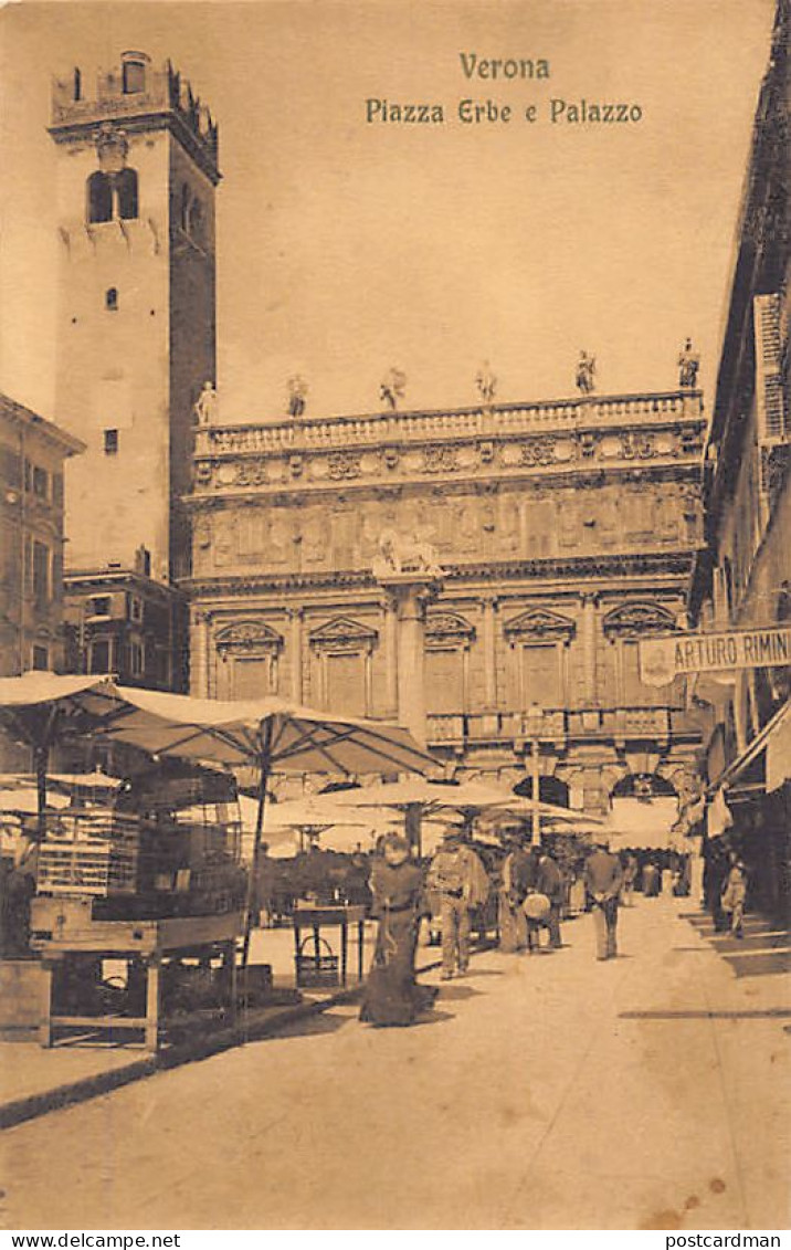 VERONA - Piazza Erbe E Palazzo - Verona