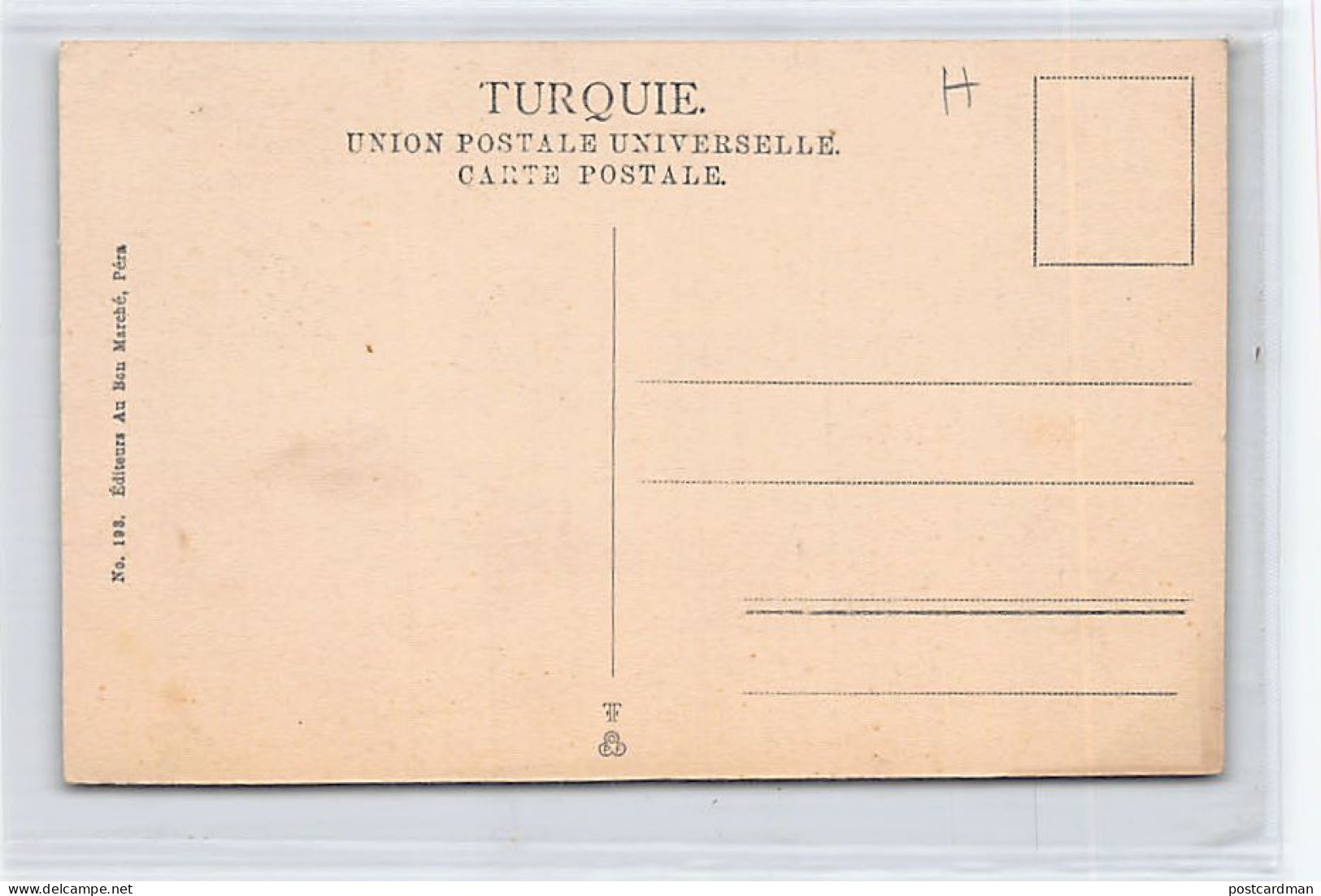 Turkey - CONSTANTINOPLE - Savetiers Turcs - CONSTANTINOPLE - Turkish Cobblers - Publ. Au Bon Marché, Péra 193 - Turkey