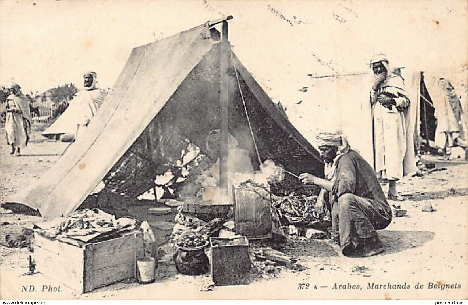 Algérie - Arabes, Marchands De Beignets - Ed. Neurdein ND Phot. 372A - Scenes