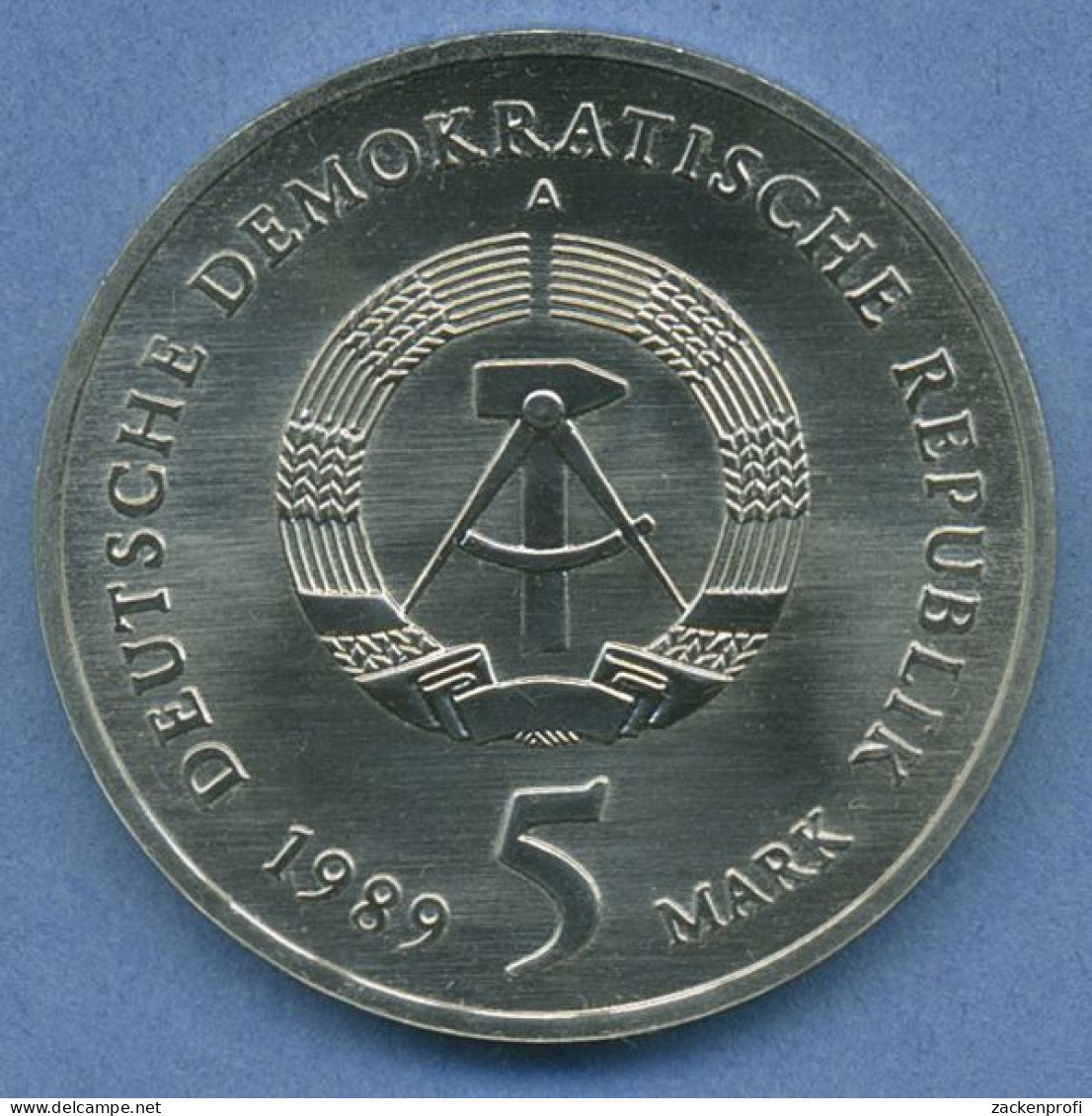 DDR 5 Mark 1989 Katharinenkirche Zwickau, J 1626 Vz/st (m4847) - 5 Marcos