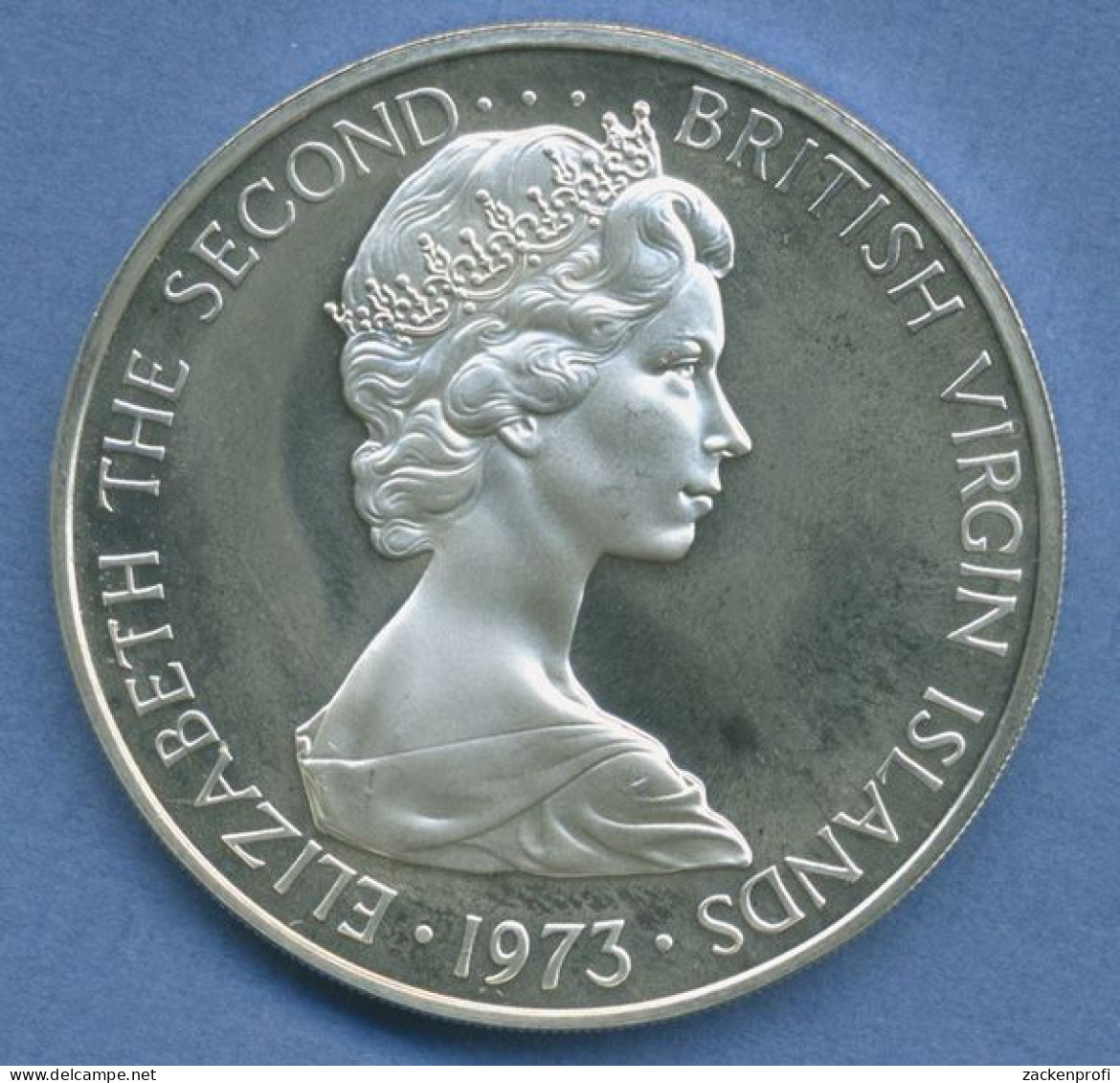 Brit. Jungferninseln Dollar 1978 Fregattvogel, Silber KM 6a PP (m5212) - Other - America