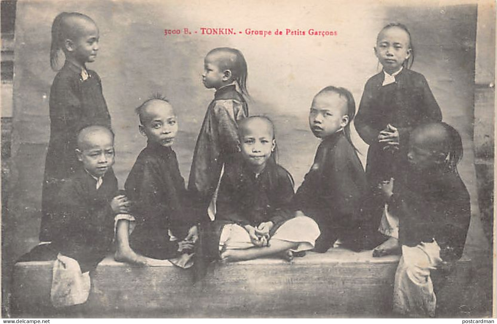 Viet Nam - TONKIN - Groupe De Petits Garçons - Ed. Imprimeries Réunies De Nancy  - Viêt-Nam