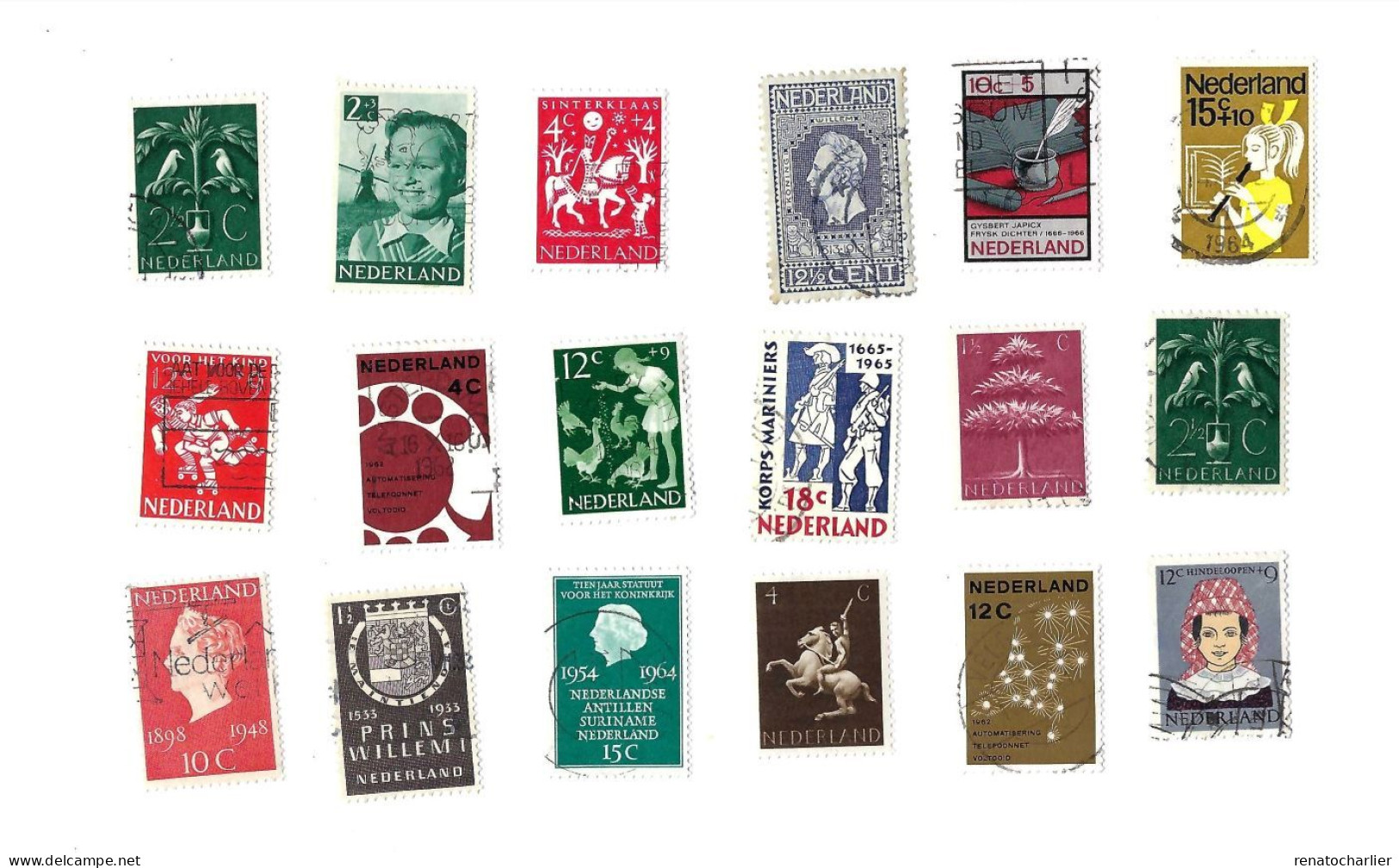 Collection De 155 Timbres Oblitérés. - Sammlungen