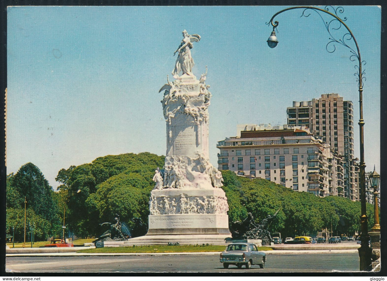 °°° 30997 - ARGENTINA - BUENOS AIRES - MONUMENTO A LOS ESPANOLES - 1969 With Stamps °°° - Argentine