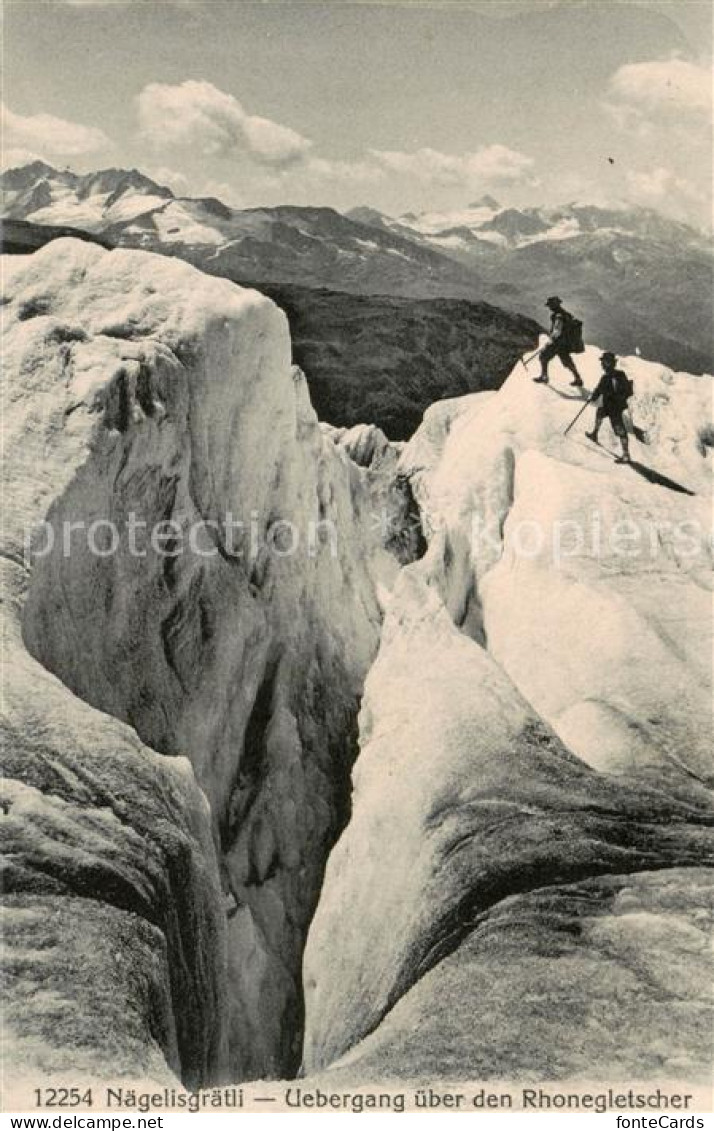 13827317 Naegelisgraetli Galenstock 3583m UR Uebergang Ueber Den Rhonegletscher  - Sonstige & Ohne Zuordnung