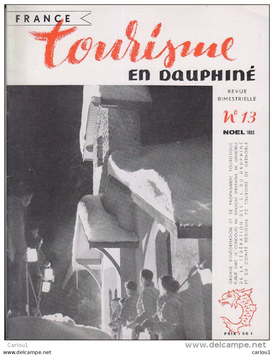 C1 Tourisme En DAUPHINE 13 Noel 1955 ART RELIGIEUX DAUPHINE Saint Pierre Chartreuse PORT INCLUS France - Rhône-Alpes