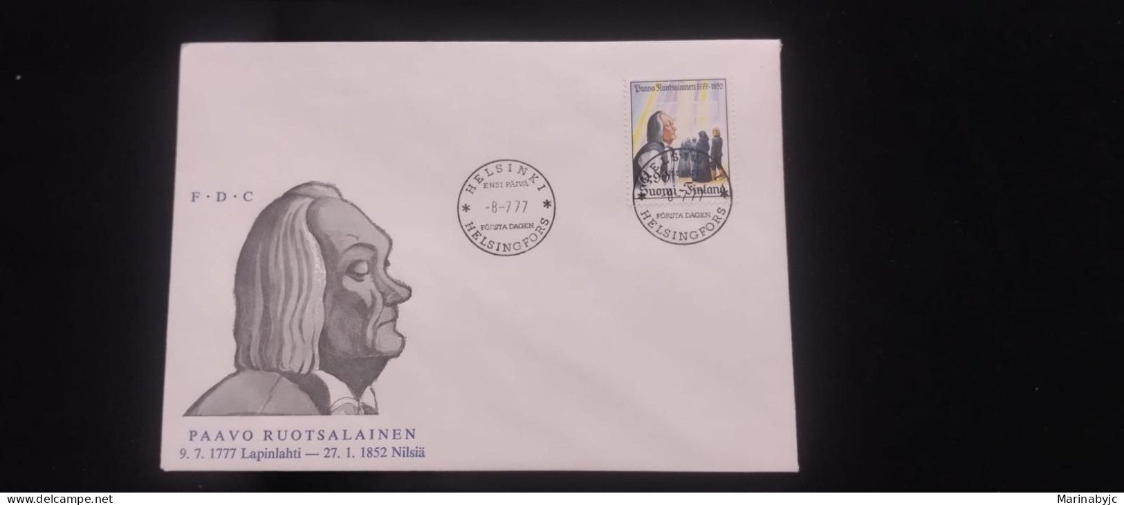 C) 1977. FINLAND. FDC. MEMORIAL OF PAAVO RUOTSALAINEN. XF - Sonstige - Europa