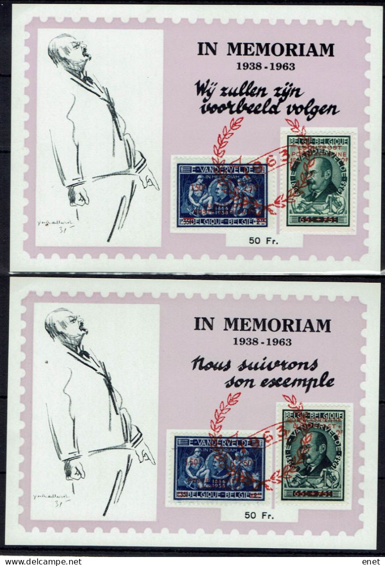 Belgie 1964 -  OBP PR137/38 - Emile Vandenvelde - Privat- Und Lokalpost [PR & LO]