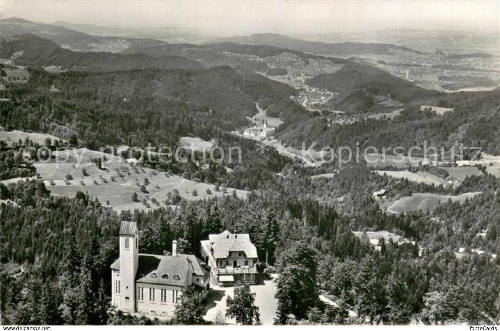 13762459 St Iddaburg Gaehwil SG Alte Toggenburg M. Kirche U. Panorama  - Other & Unclassified