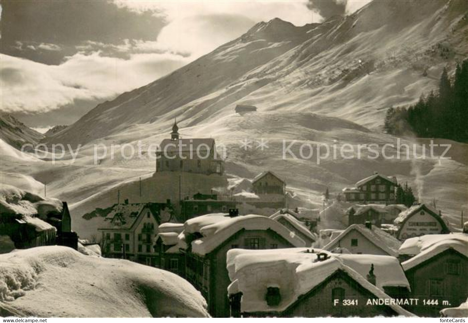 13760249 Andermatt UR Teilansicht Winter Schnee  - Other & Unclassified