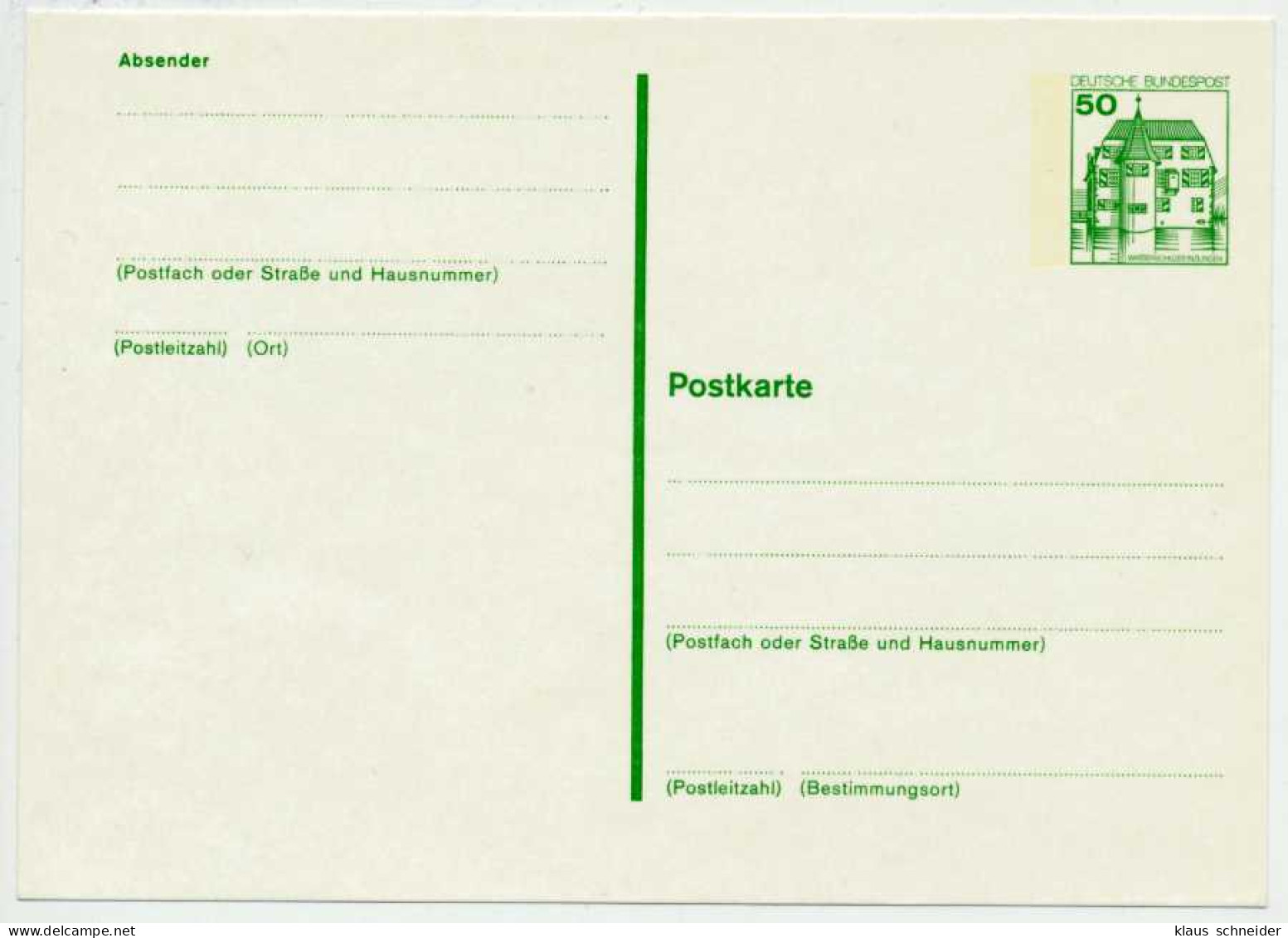 BRD BUND Nr P130A UNGEBRAUCHT POSTKARTE S52D47A - Cartoline - Nuovi