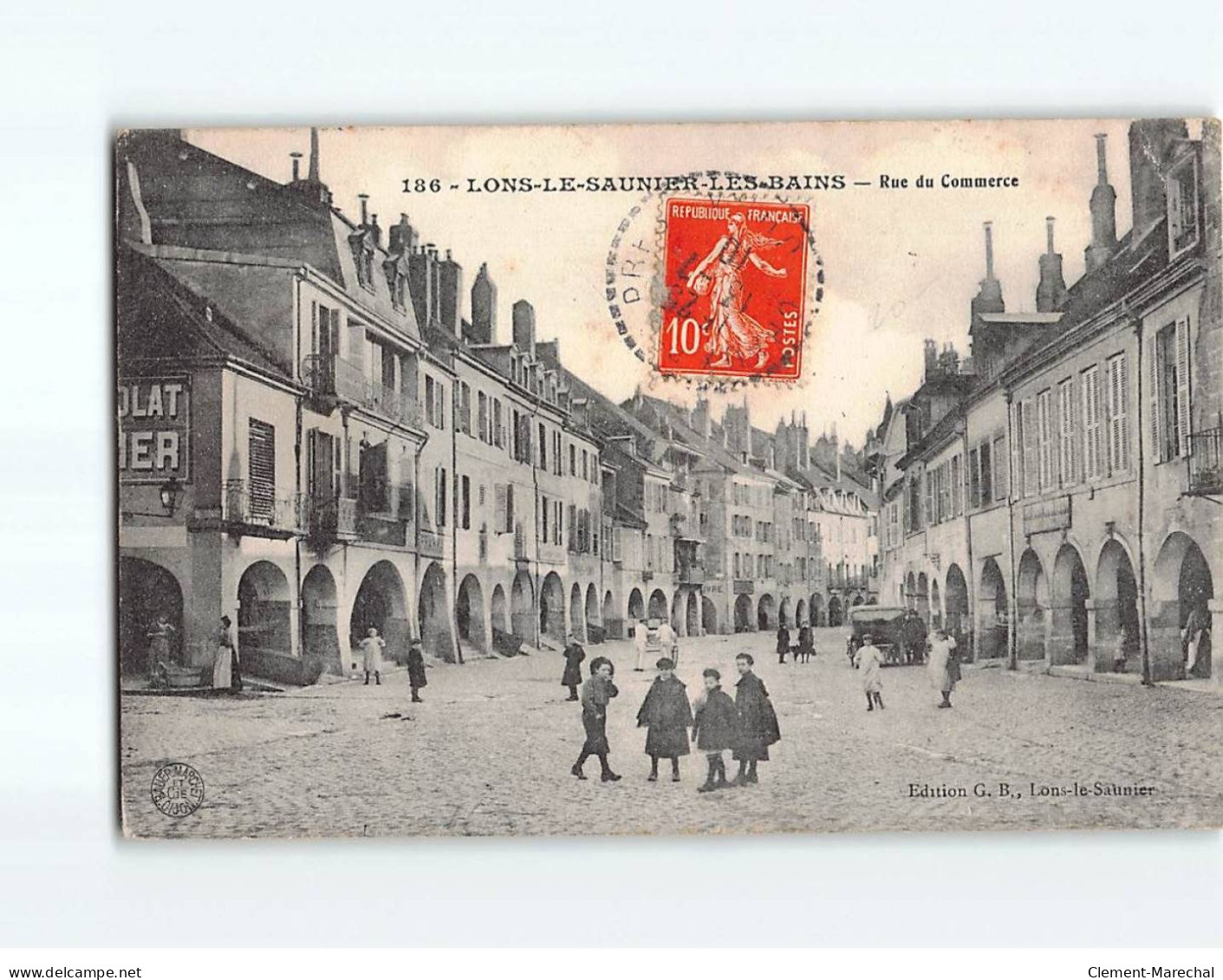 LONS LE SAUNIER  LES BAINS : Rue Du Commerce - état - Lons Le Saunier