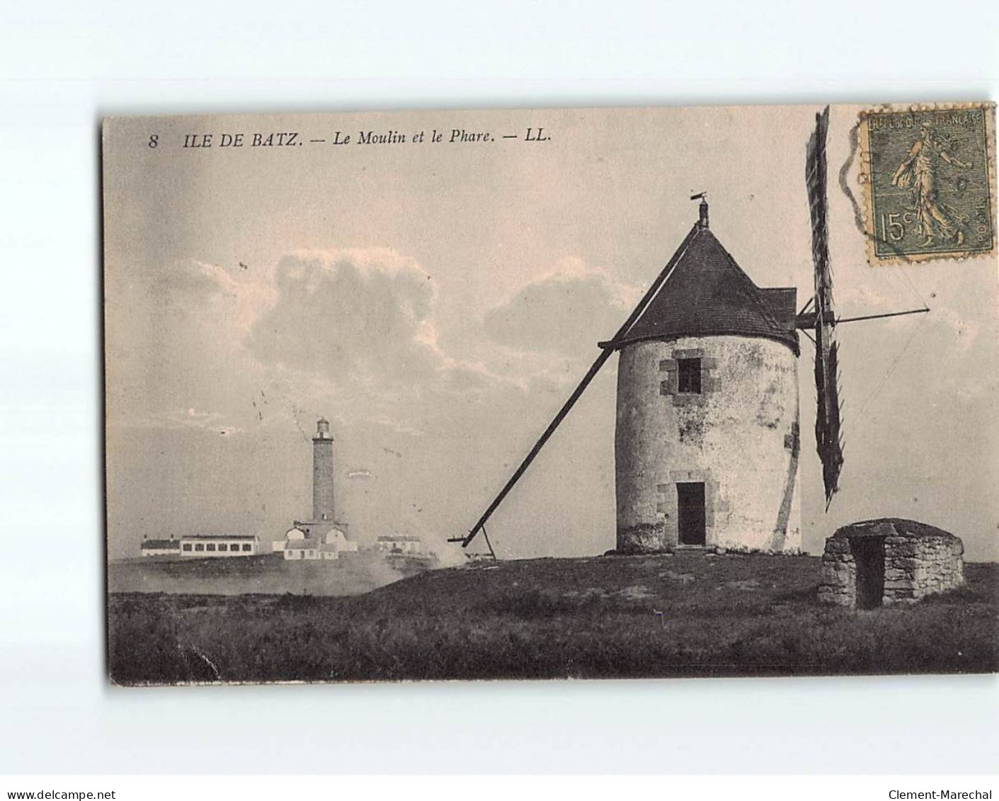 ILE DE BATZ : Le Moulin Et Le Phare - état - Ile-de-Batz