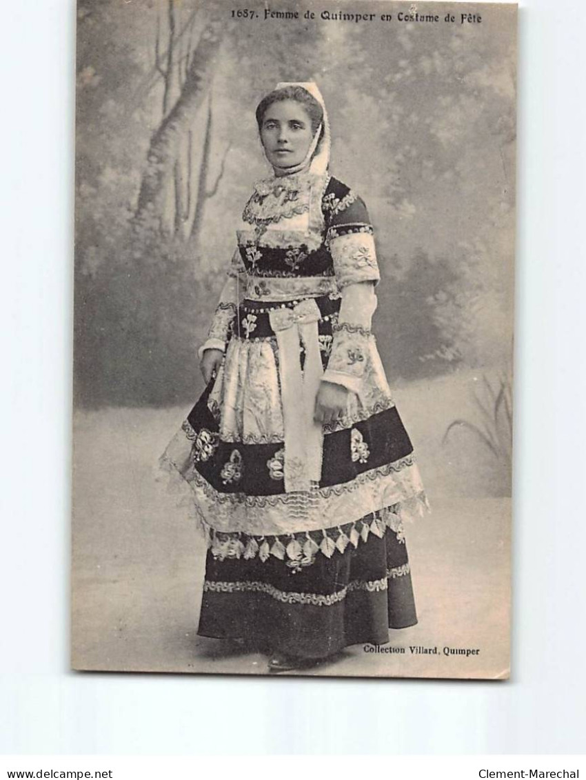 Femme De QUIMPER En Costume De Fête - état - Quimper