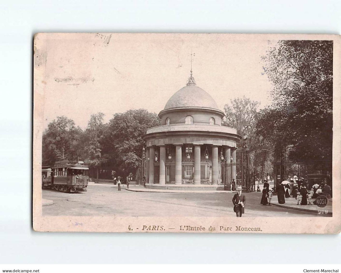 PARIS : L'entrée Du Parc Montceau - état - Parcs, Jardins