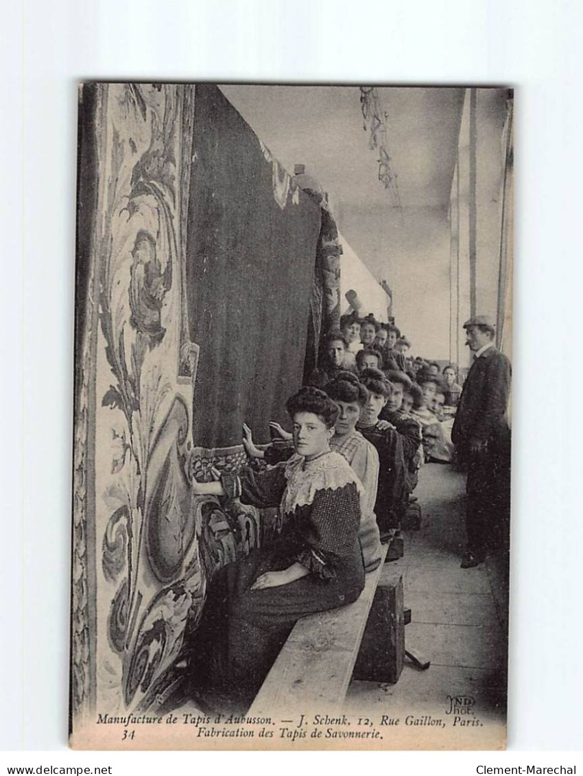 Manufacture De Tapis D'Aubusson, Fabrication Des Tapis De Savonnerie - état - Aubusson