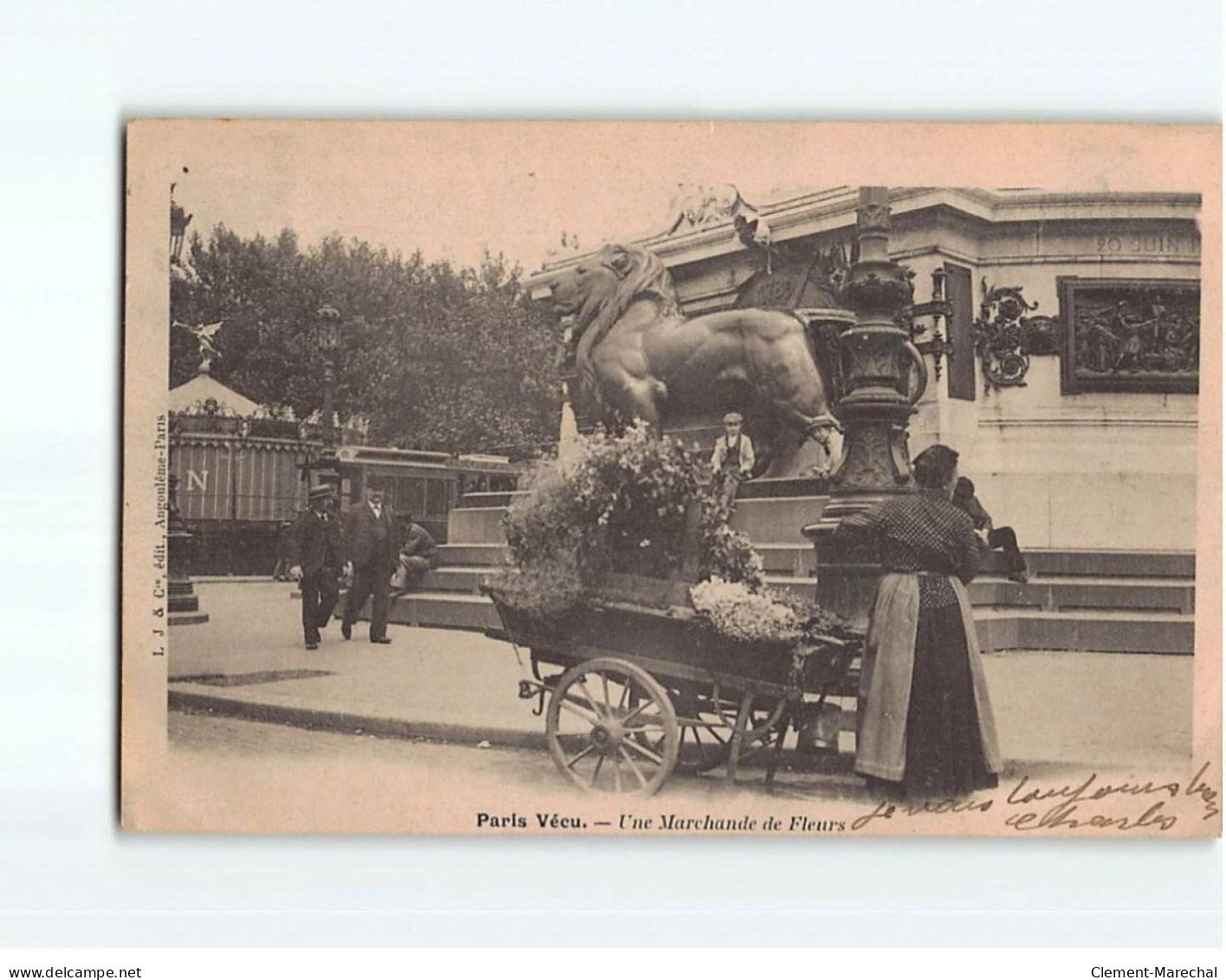 PARIS : Petits Métiers, Une Marchande De Fleurs - état - Petits Métiers à Paris