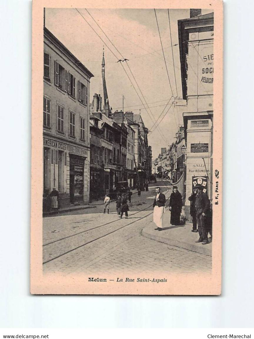 MELUN : La Rue Saint-Aspais - Très Bon état - Melun