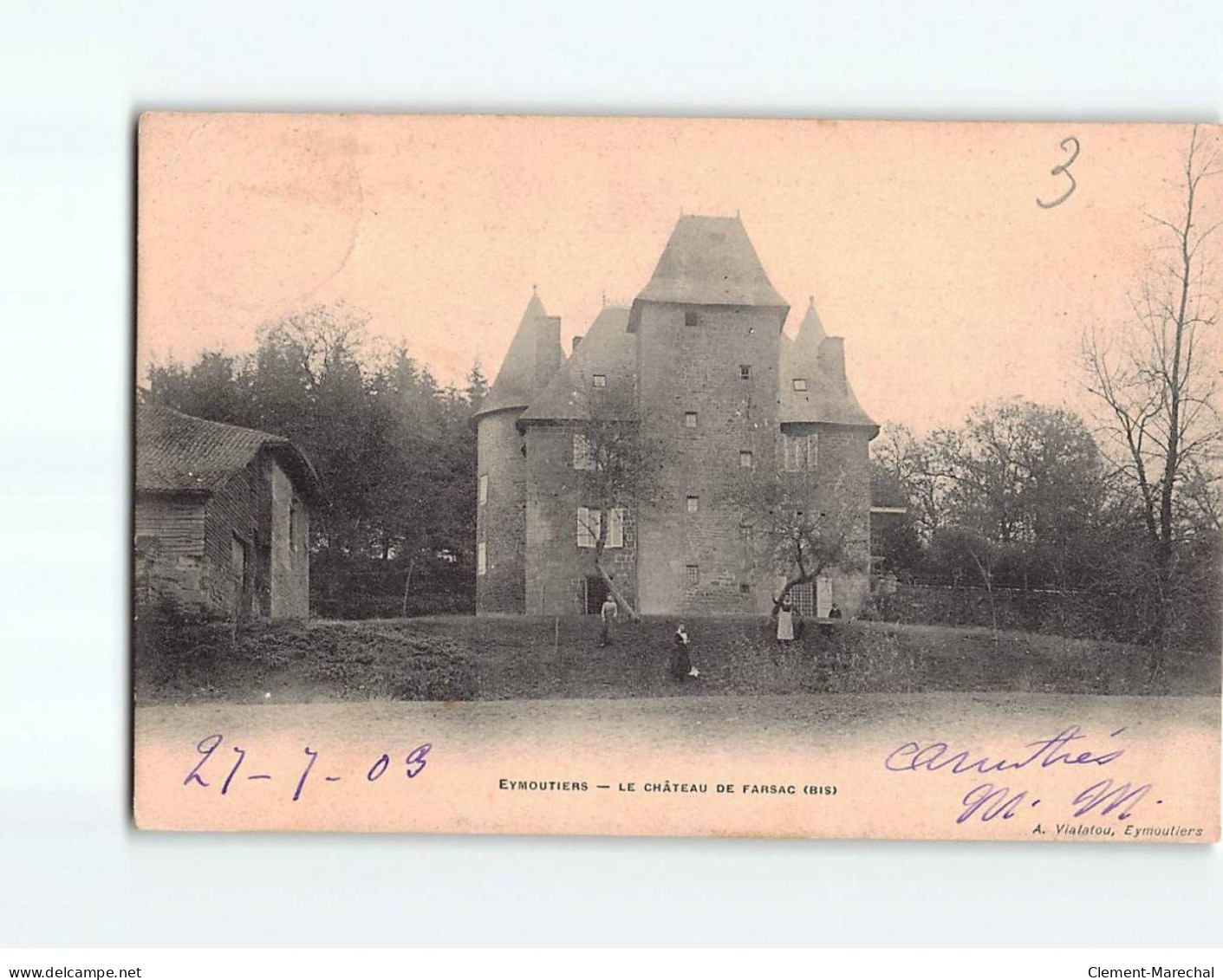 EYMOUTIERS : Le Château De Farsac - état - Eymoutiers