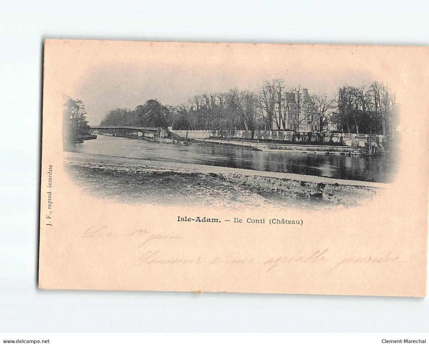 L'ISLE ADAM : Ile Conti ( Château ) - Très Bon état - L'Isle Adam