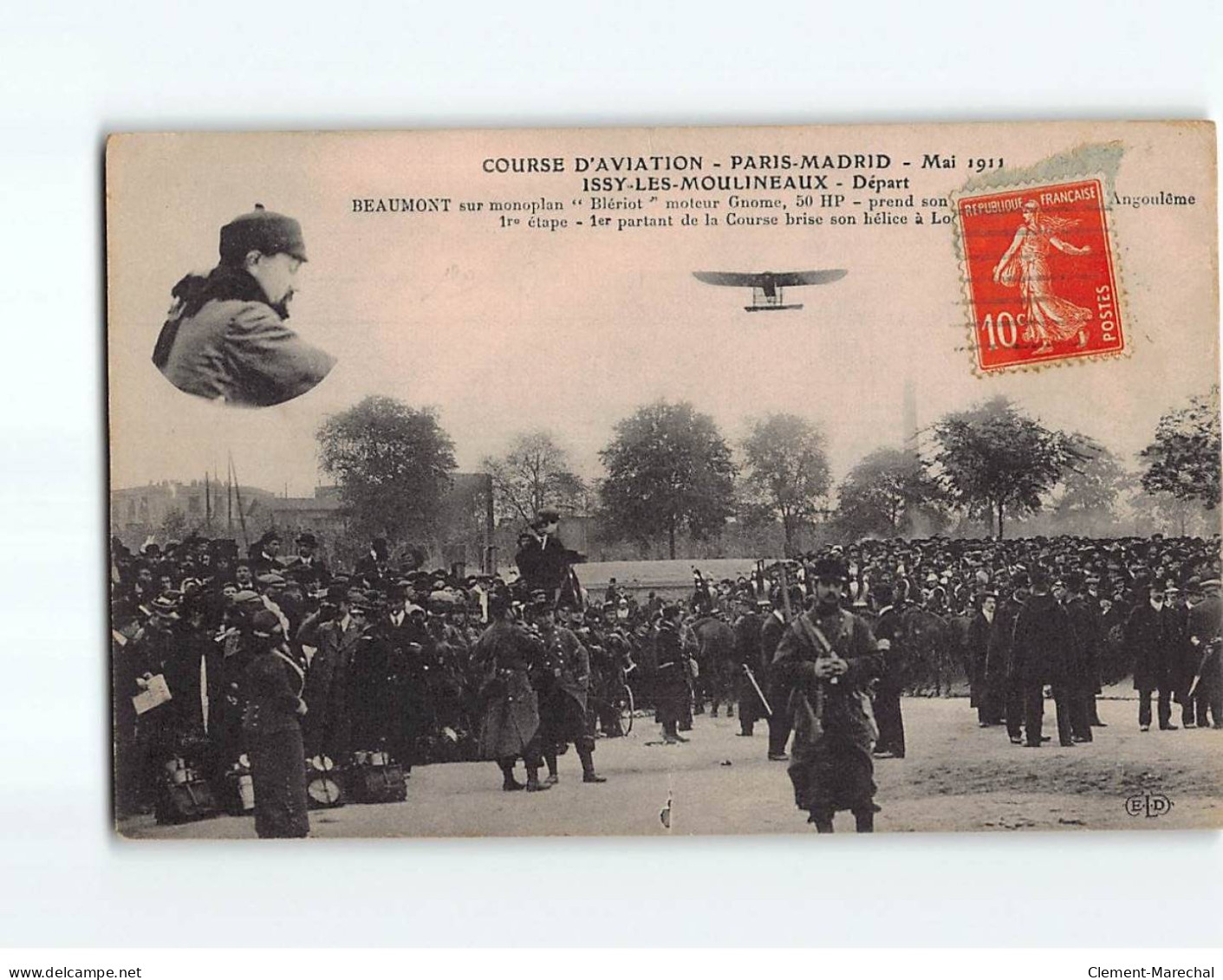 ISSY LES MOULINEAUX : Course D'aviation, Mai 1913, Départ De Beaumont - état - Issy Les Moulineaux