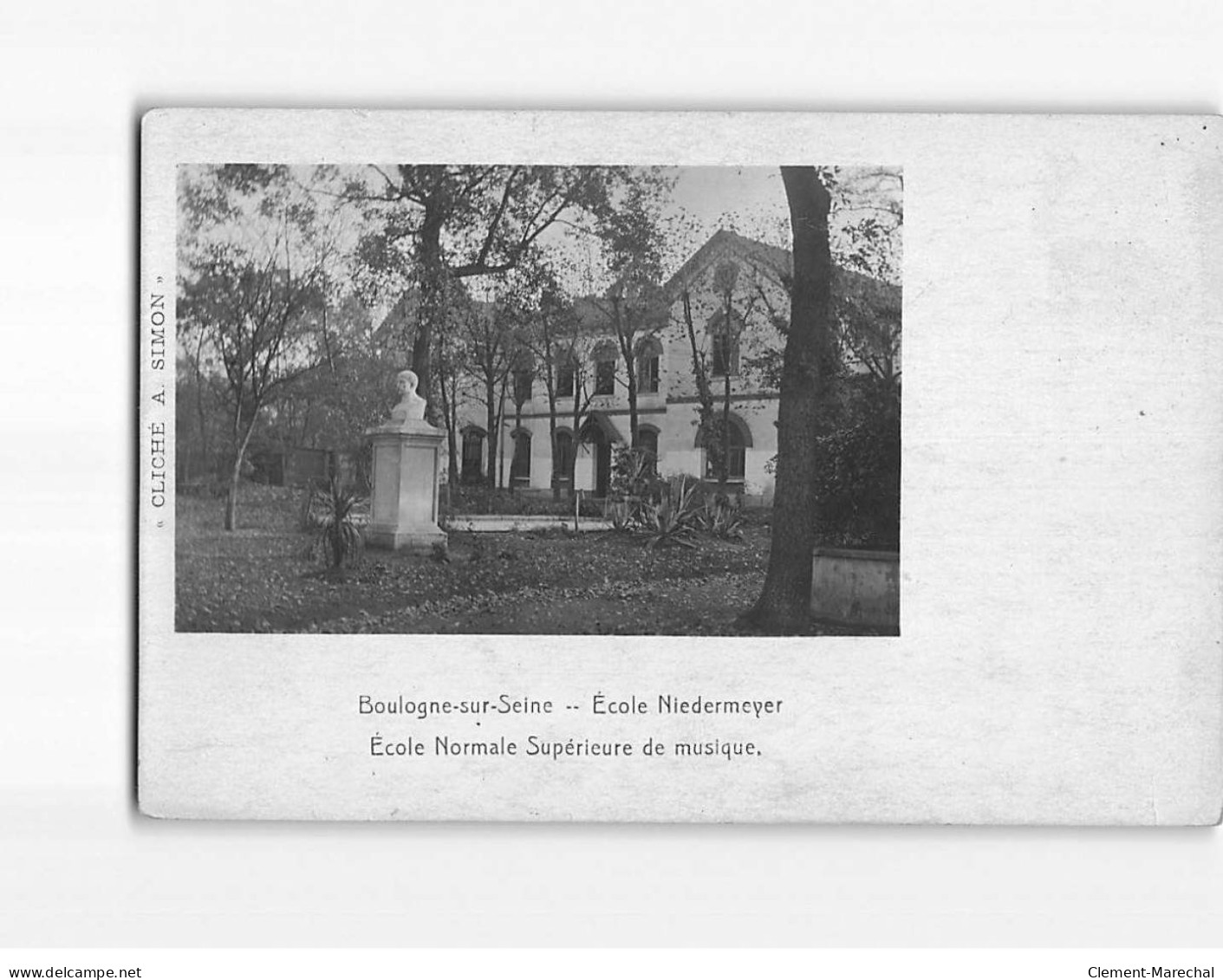 BOULOGNE SUR SEINE : Ecole Niedermeyer, Ecole Normale Supérieure De Musique - Très Bon état - Boulogne Billancourt