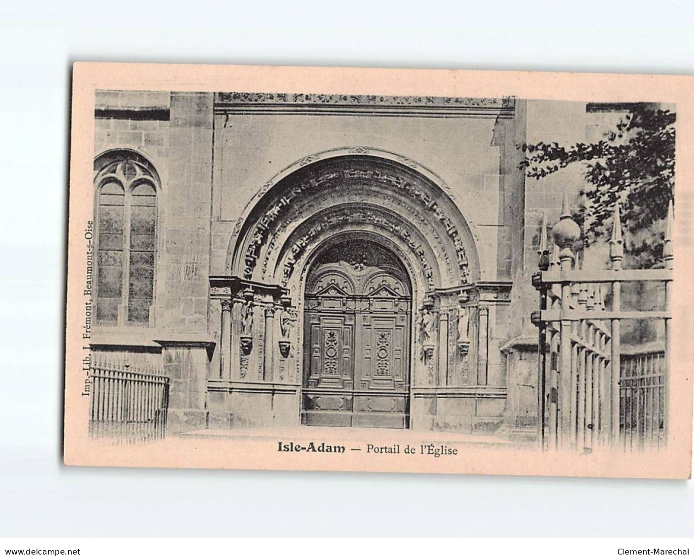 L'ISLE ADAM : Portail De L'Eglise - Très Bon état - L'Isle Adam