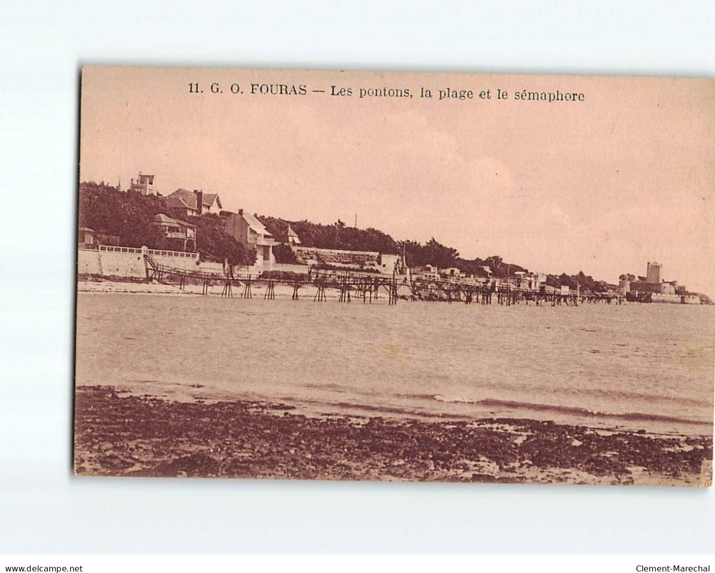 FOURAS :Les Pontons, La Plage Et Le Sémaphore - état - Fouras-les-Bains