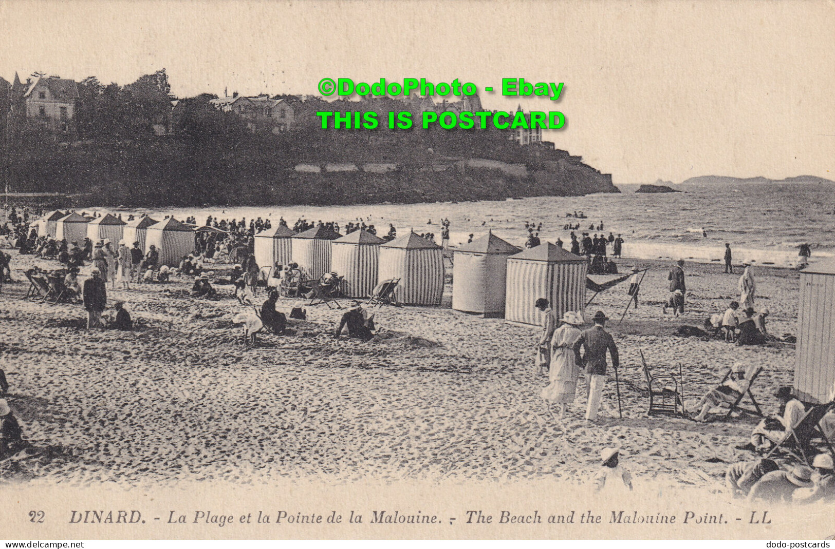 R345760 Dinard. 22. The Beach And The Malouine Point. LL. Levy Et Neurdein Reuni - Monde