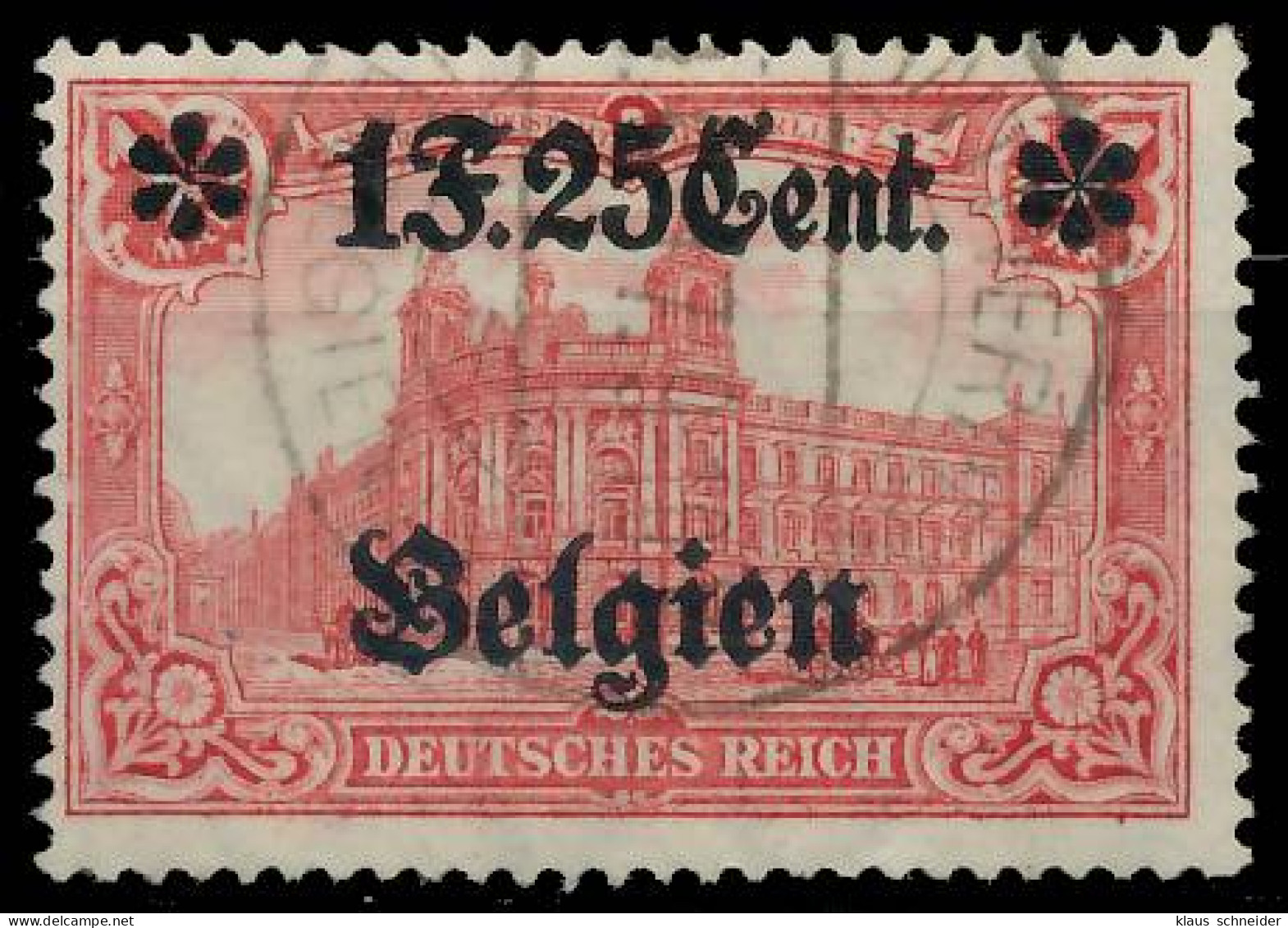 BES. 1WK LANDESPOST BELGIEN Nr 23II Gestempelt X44335E - Ocupación 1914 – 18