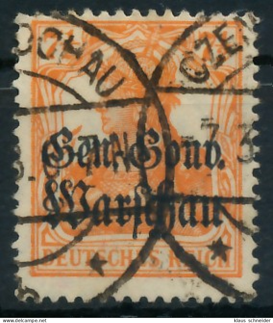 BES. 1WK D-POST IN POLEN Nr 9a Gestempelt Gepr. X443572 - Ocupación 1914 – 18