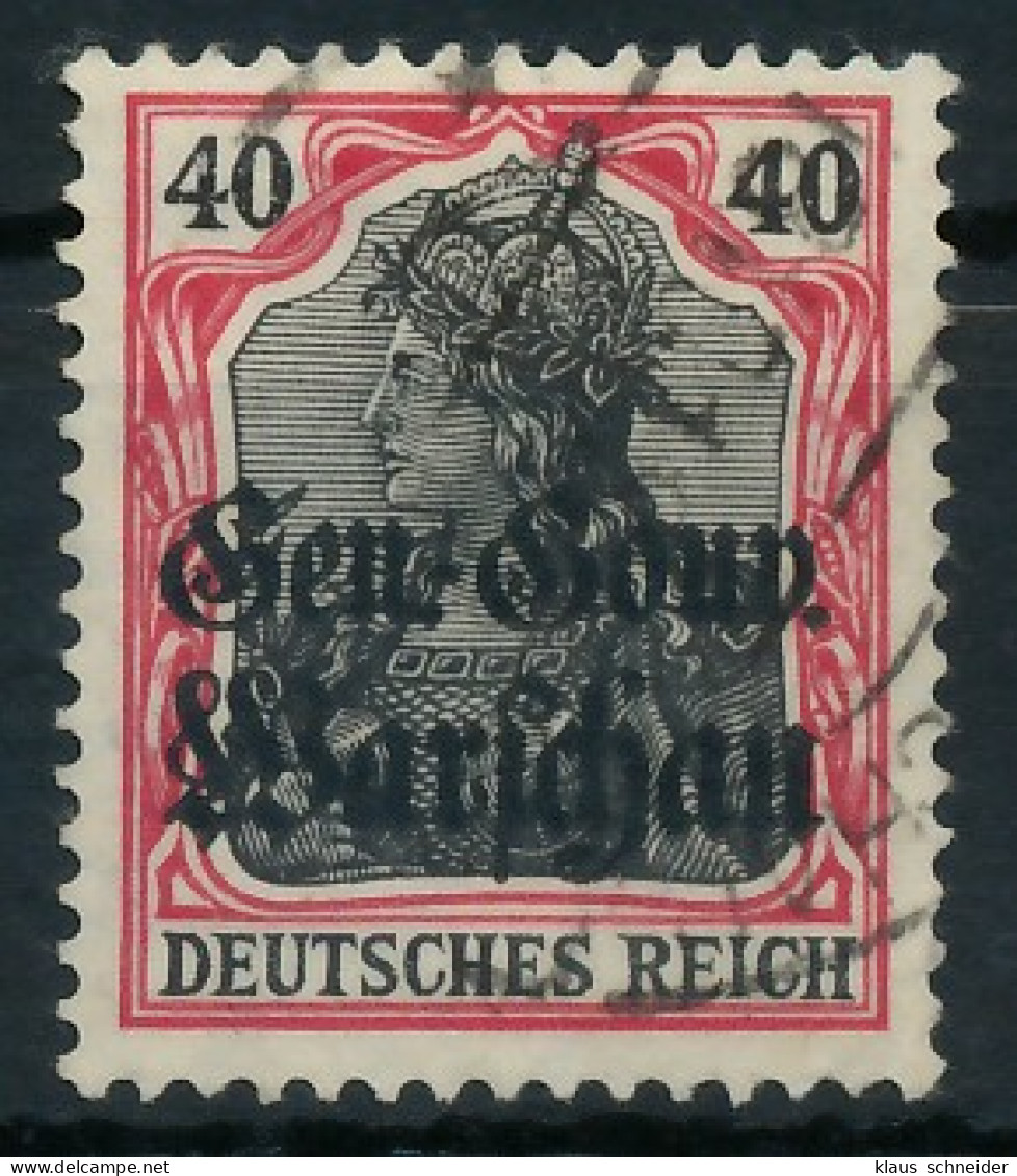 BES. 1WK D-POST IN POLEN Nr 15b Gestempelt Gepr. X443646 - Besetzungen 1914-18