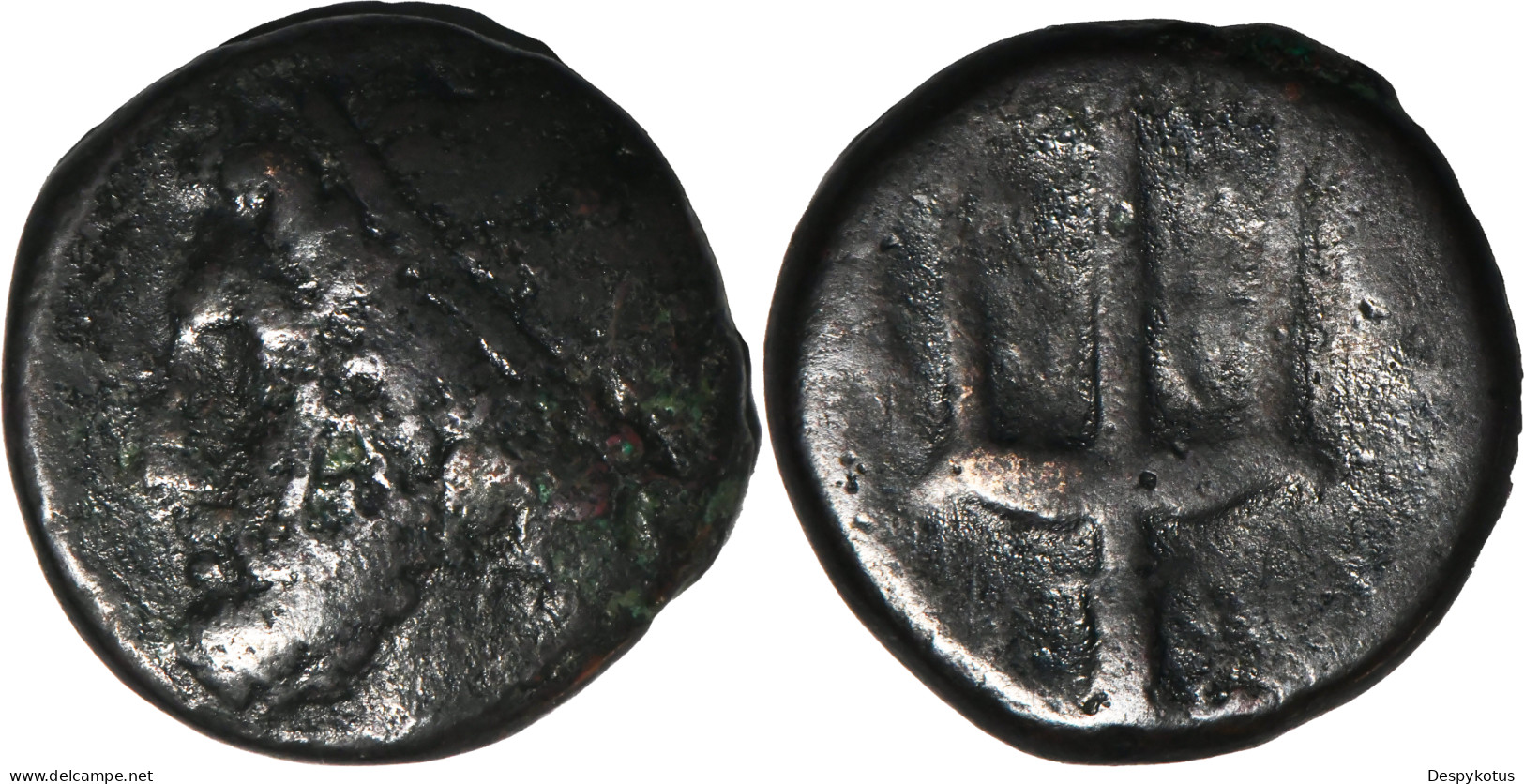 GRECE ANTIQUE - Litra - SICILE Syracuse - 240-215 BC - Poseidon - Trident - 8.25 G. - 19-279 - Griegas