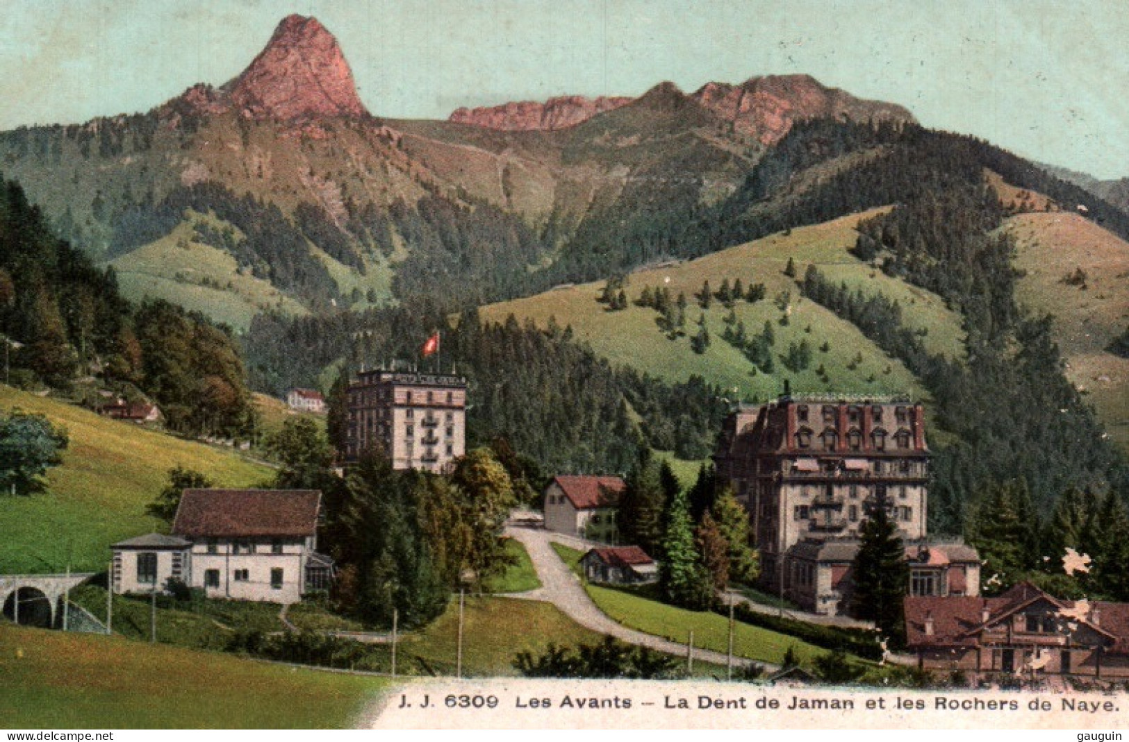 CPA - Les AVANTS (MONTREUX) - La Dent De Jaman Et Les Rochers De Naye - Edition J.J. - Montreux