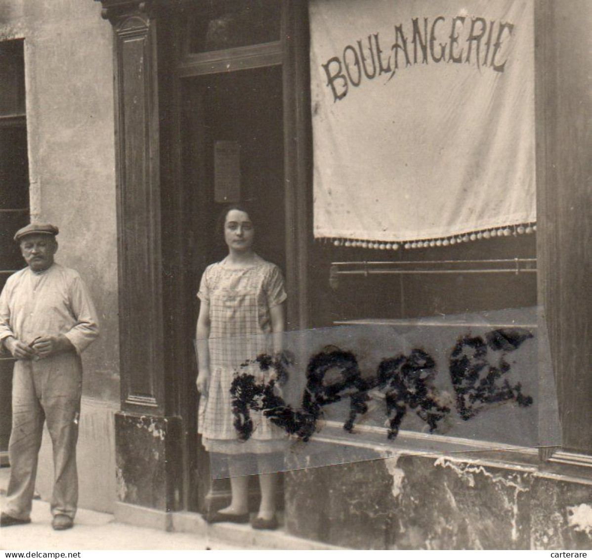 PHOTO ANCIENNE,89,YONNE,JOIGNY,1906,LA GRANDE RUE,COMMERCE,RARE - Places