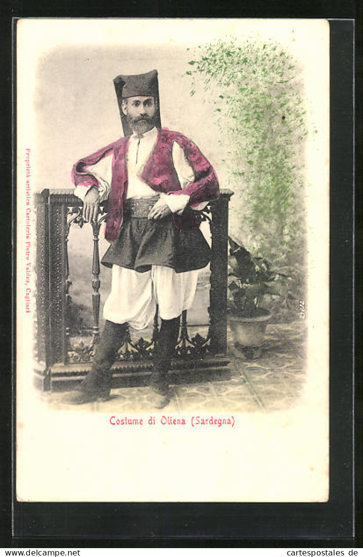 Cartolina Oliena /Sardegna, Costume Di Oliena, Italiener In Tracht  - Ohne Zuordnung