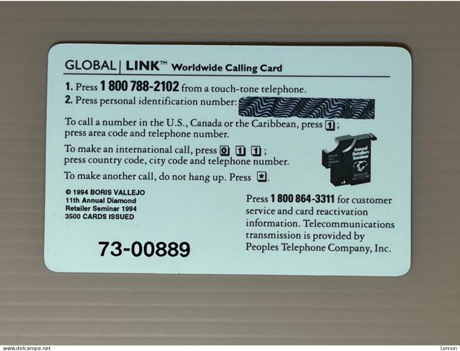 Mint USA UNITED STATES America Prepaid Telecard Phonecard, Diamond Retail Seminar(PATCO), Set Of 1 Mint Card - Altri & Non Classificati