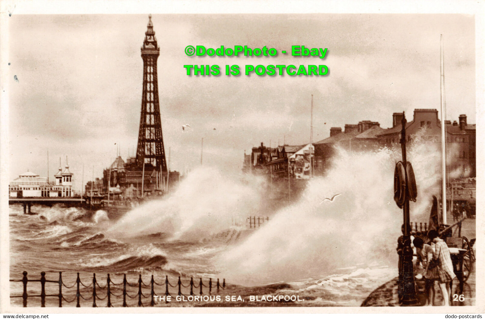 R346129 Blackpool. The Glorious Sea. RP. 1928 - Monde