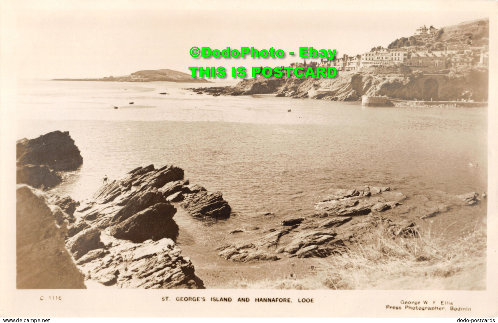 R346155 Looe. St. Georges Island And Hannafore. George W. F. Ellis. Twin Monarch - Monde