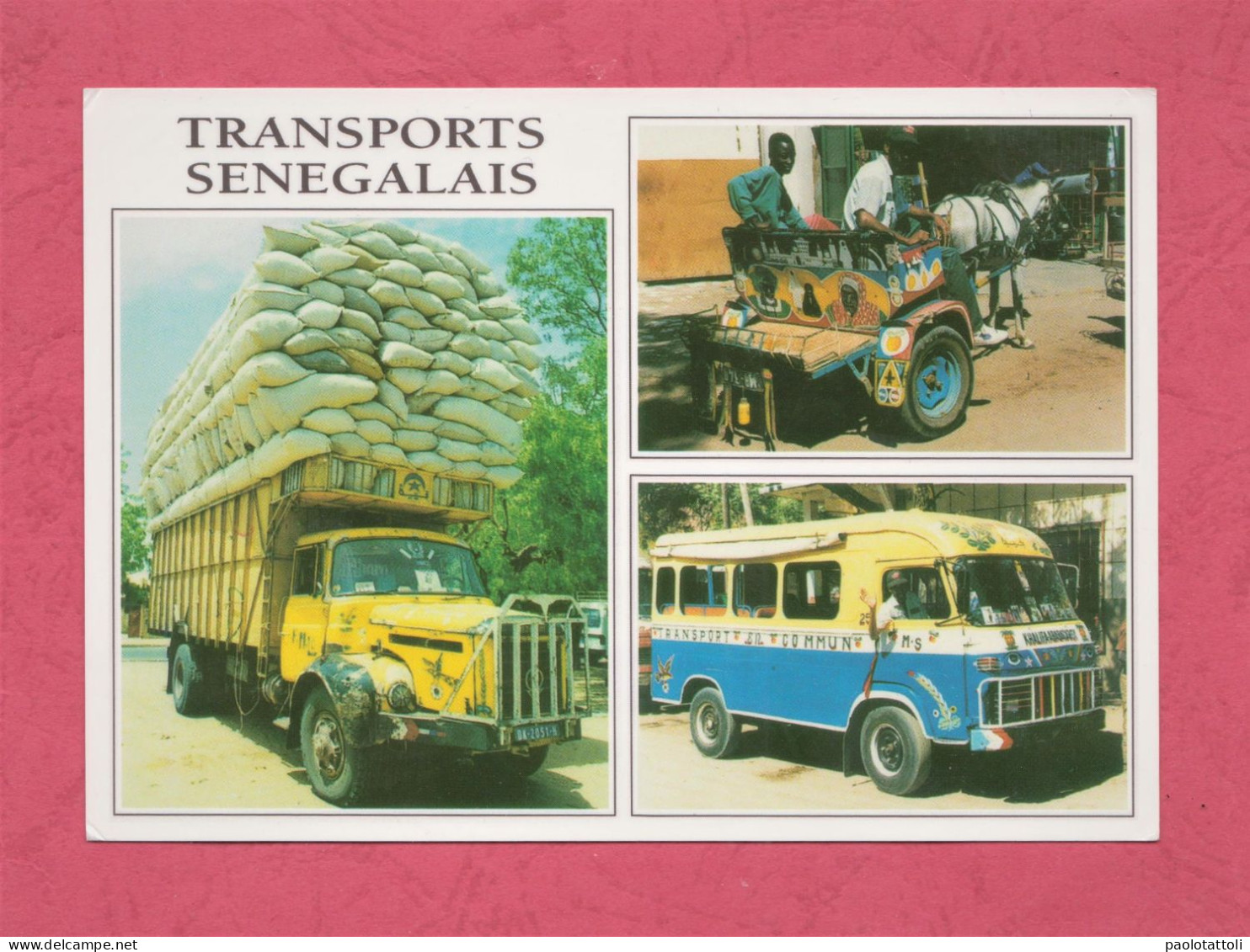 Modes De Transports Senegalais- Standard Size, Divided Back, Ed. Africa N° 287, Dakar. New. - Sénégal