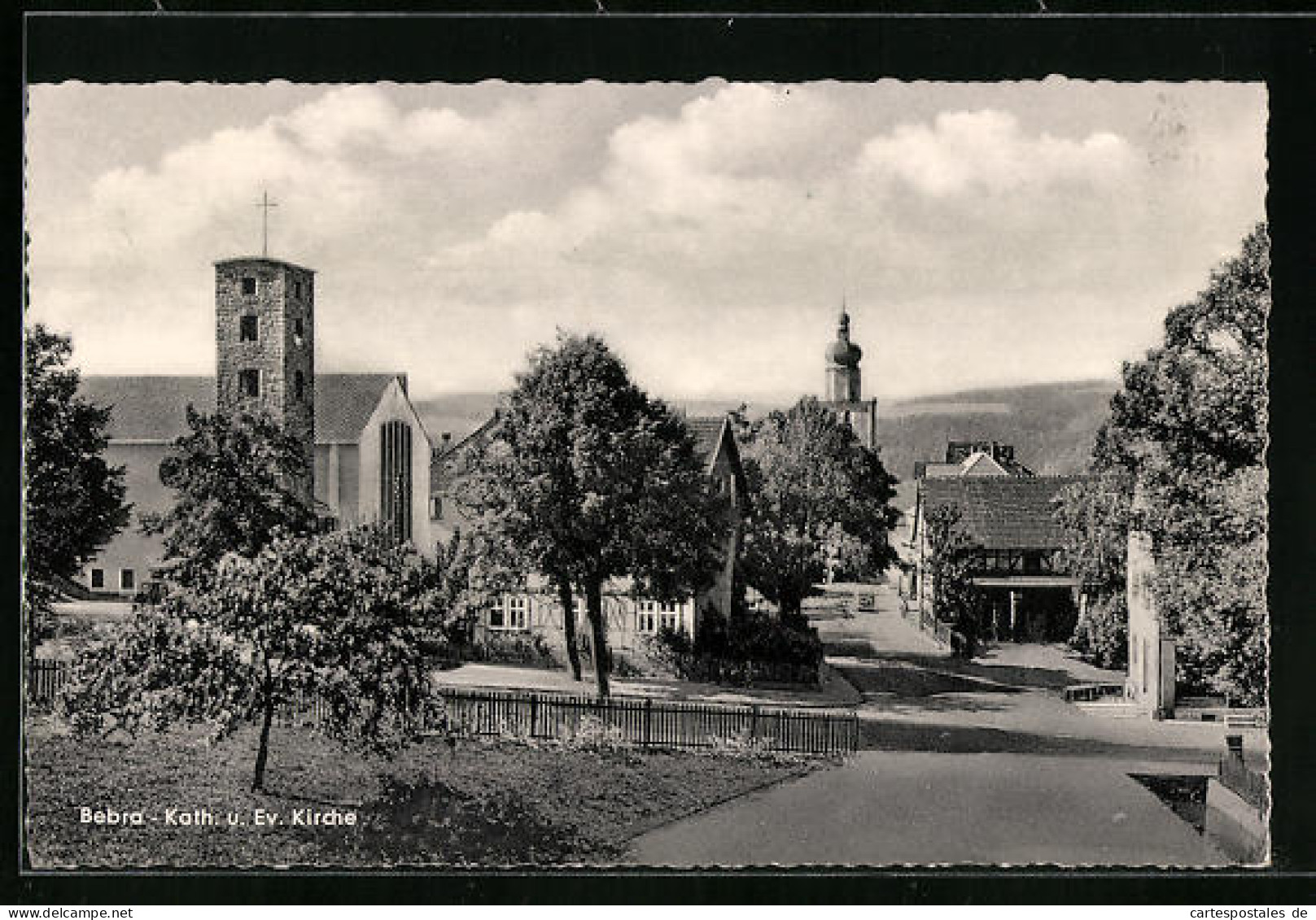 AK Bebra, Katholische Und Evangelische Kirche  - Bebra