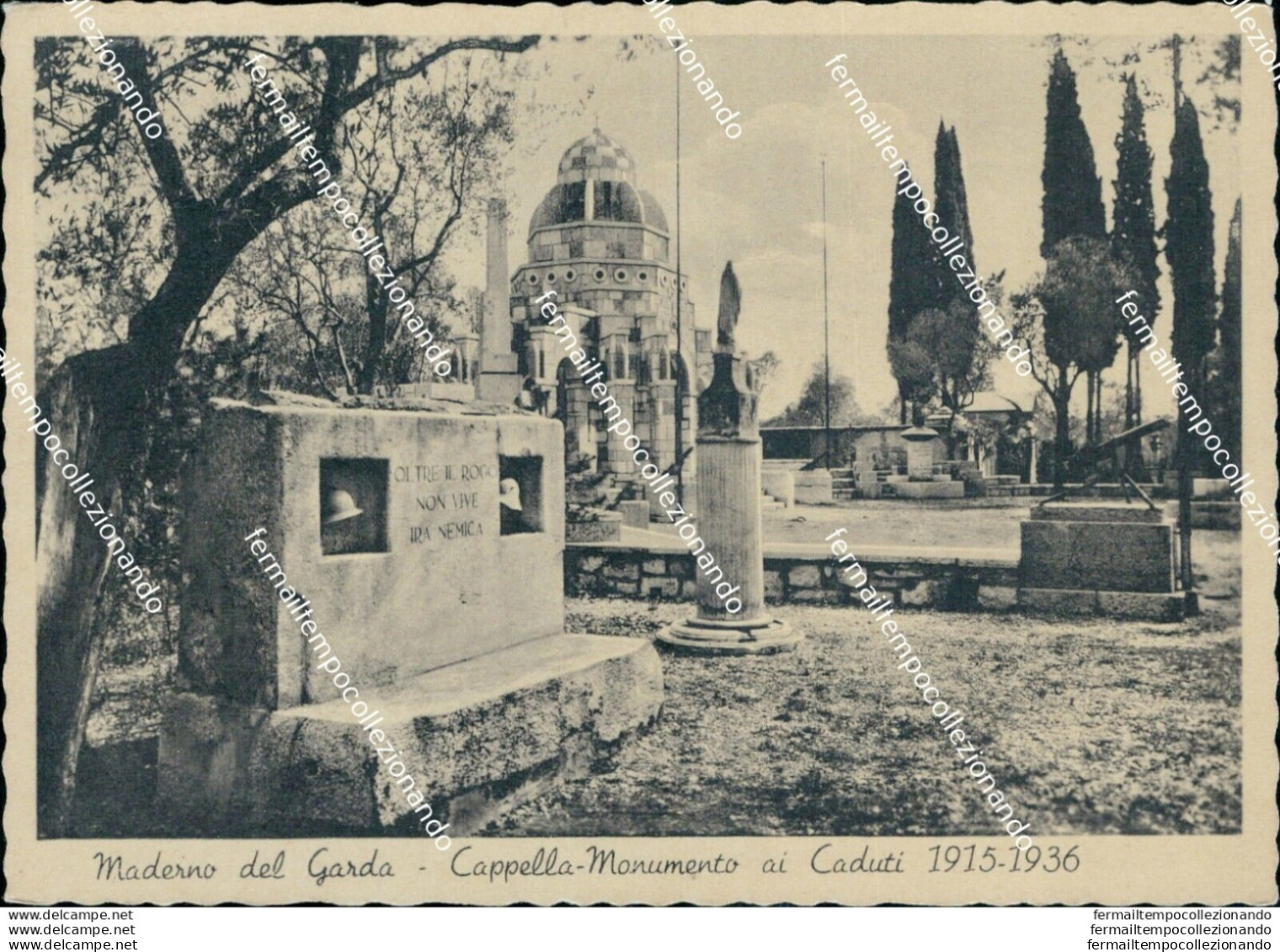 Bl580 Cartolina Maderno Del Garda Capella Monumento Ai Caduti Brescia - Brescia