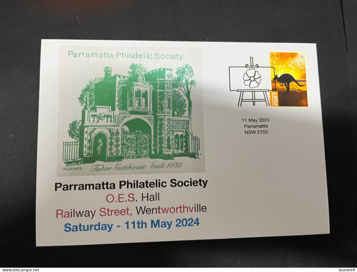 14-5-2024 (5 Z 7) Australia Cover - Parramatta Philatelic Society Open Day Stamp Fair / Expo On 11th May 2024 (kangaroo) - Expositions Philatéliques