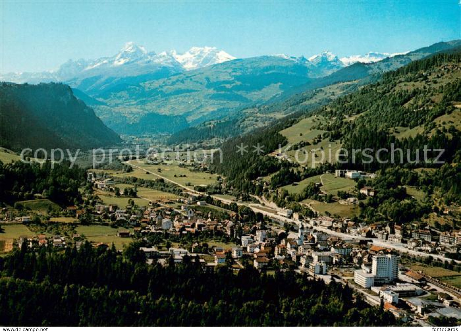 13625067 Ilanz GR Fliegeraufnahme Mit Brigelserhoerner Und Bifertenstock Ilanz G - Otros & Sin Clasificación